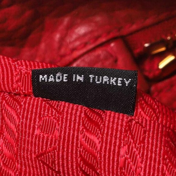 Prada Dark Red Vitello Daino Leather Tote Bag - Picture 12 of 12